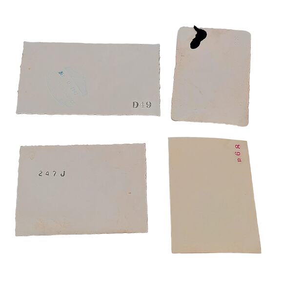 Lot of 4 B & W Photos John Deere Allis Chalmers Tractor Dog Lady Man Farmer 1940 - Picture 8 of 9